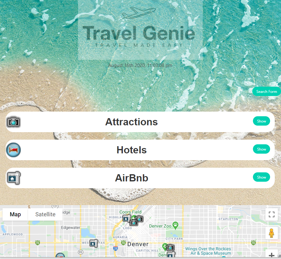 image of travel genie app